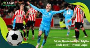 Đội hình dự kiến trước trận Manchester City vs Brighton